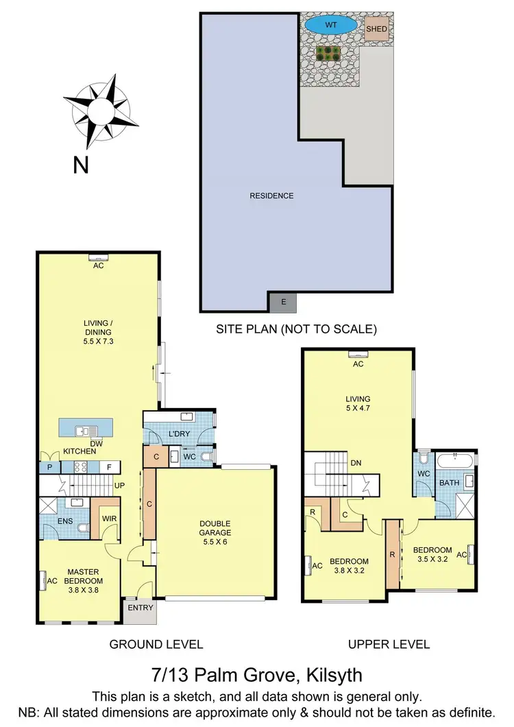 Floorplan of Homely townhouse listing, 7/13 Palm Grove, Kilsyth VIC 3137