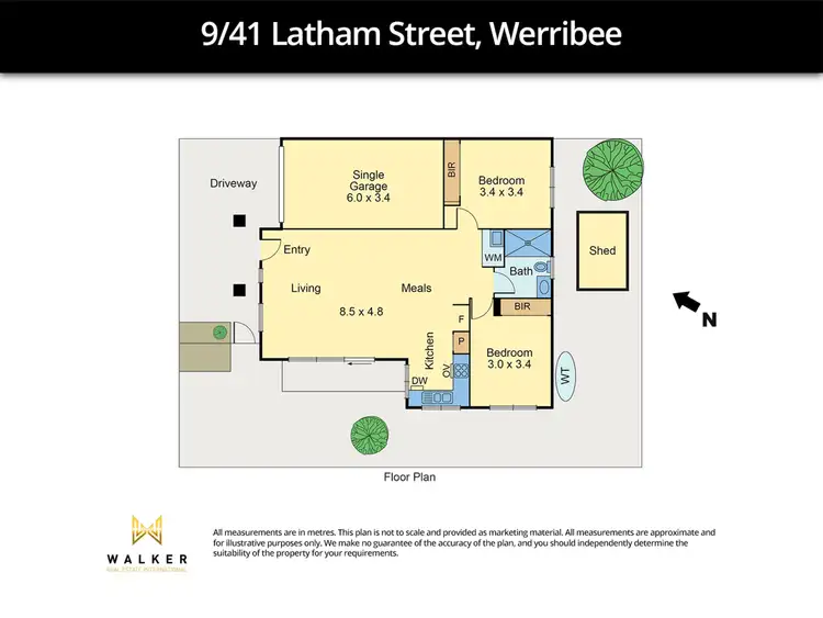 Floorplan of Homely unit listing, 9/41 Latham Street, Werribee VIC 3030