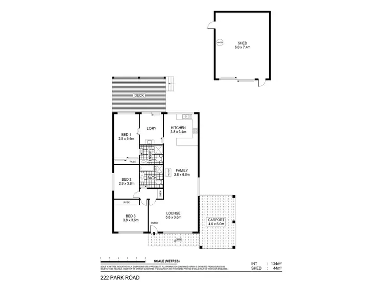 Floorplan of Homely house listing, 222 Park Road, Maryborough VIC 3465