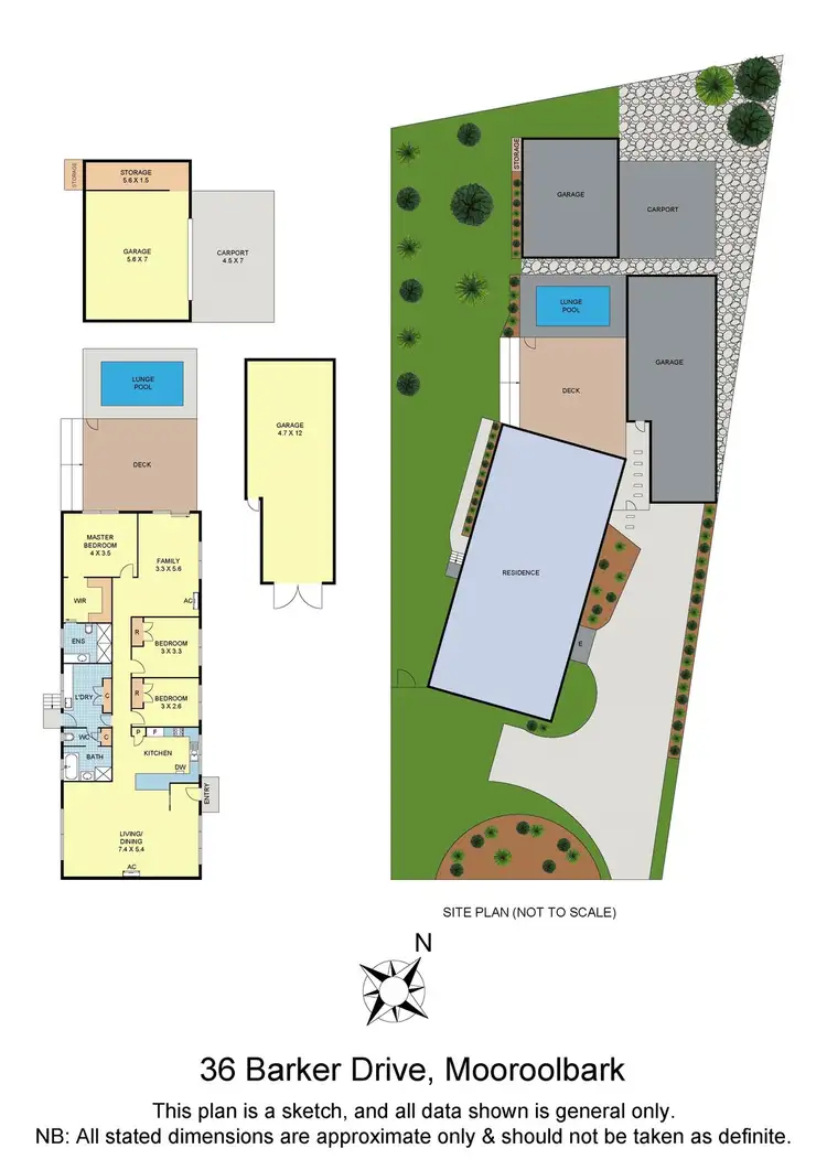 Floorplan of Homely house listing, 36 Barker Drive, Mooroolbark VIC 3138