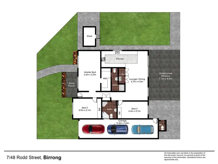 Floorplan of Homely villa listing, 7/48 Rodd Street, Birrong NSW 2143
