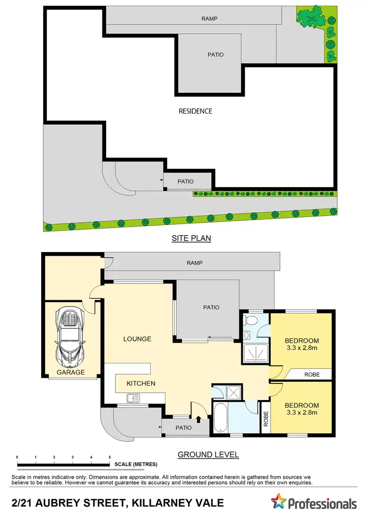 Floorplan of Homely unit listing, 2/21 Aubrey Street, Killarney Vale NSW 2261