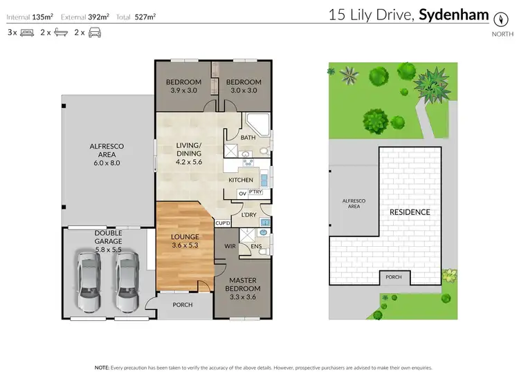 Floorplan of Homely house listing, 15 Lily Drive, Sydenham VIC 3037