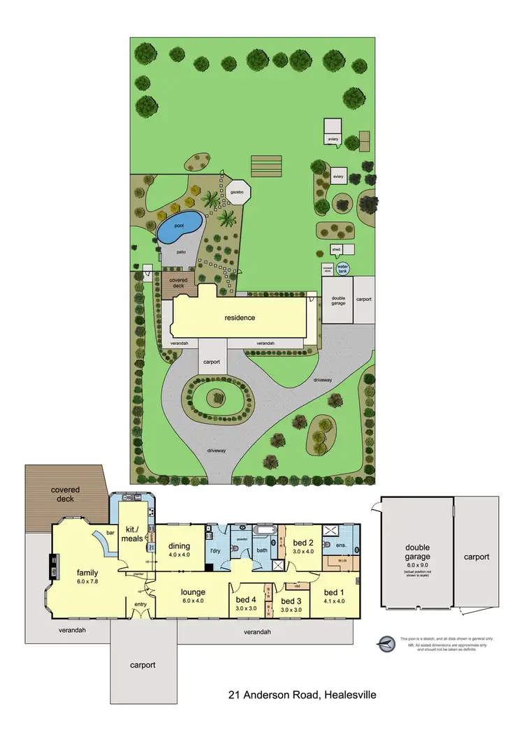 Floorplan of Homely house listing, 21 Anderson Road, Healesville VIC 3777
