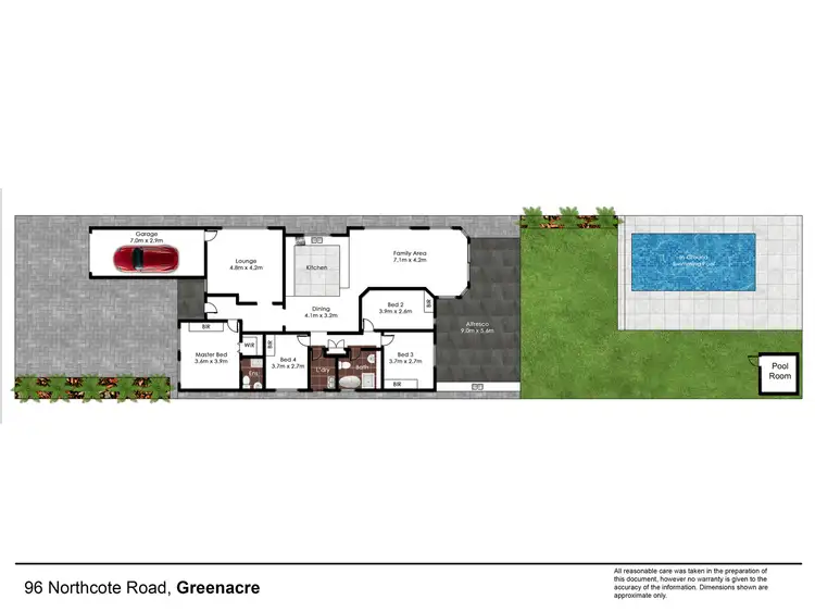 Floorplan of Homely house listing, 96 Northcote Road, Greenacre NSW 2190