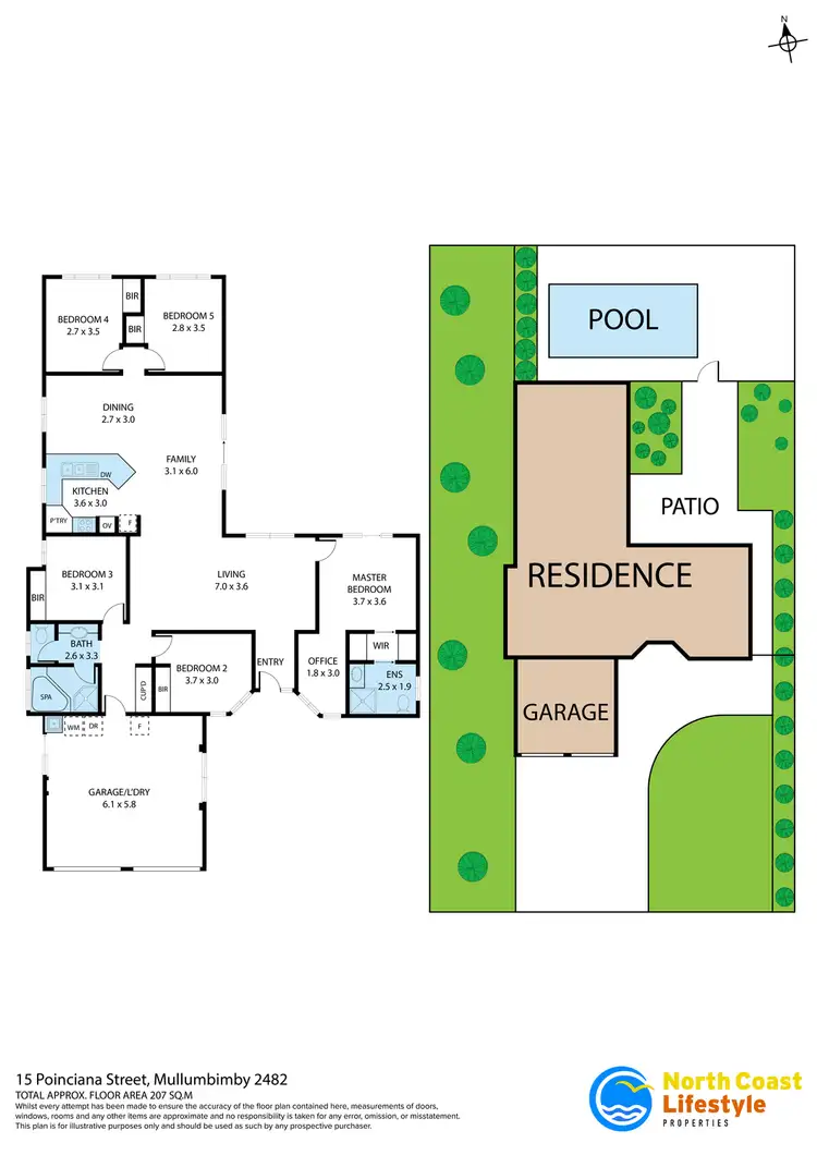 Floorplan of Homely house listing, 15 Poinciana Street, Mullumbimby NSW 2482