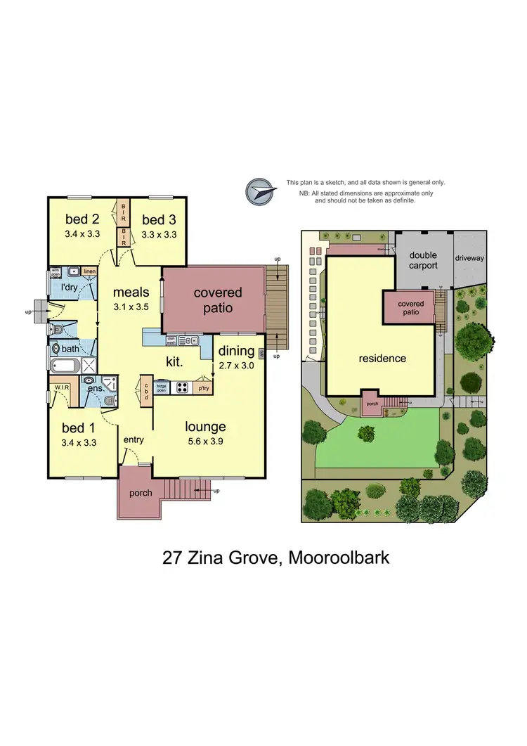 Floorplan of Homely house listing, 27 Zina Grove, Mooroolbark VIC 3138