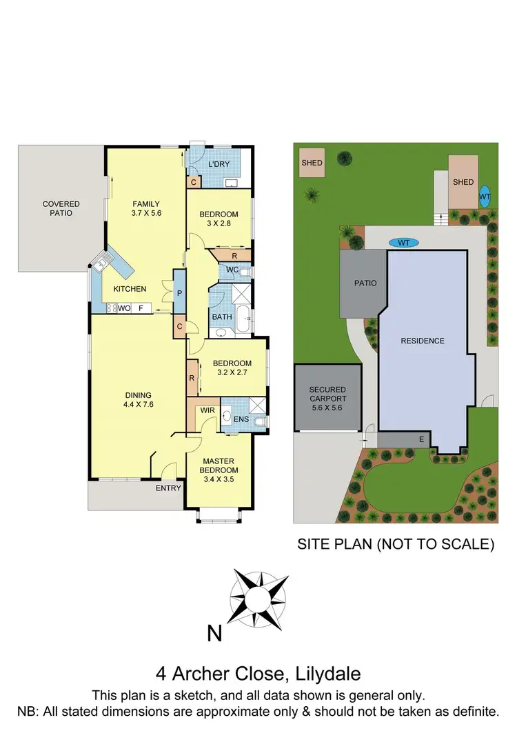 Floorplan of Homely house listing, 4 Archer Close, Lilydale VIC 3140