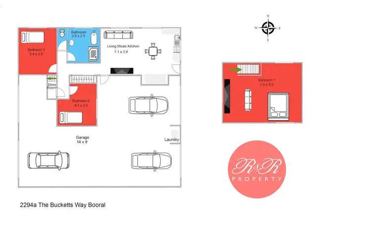 Floorplan of Homely rural property listing, 2294a The Bucketts Way, Booral NSW 2425