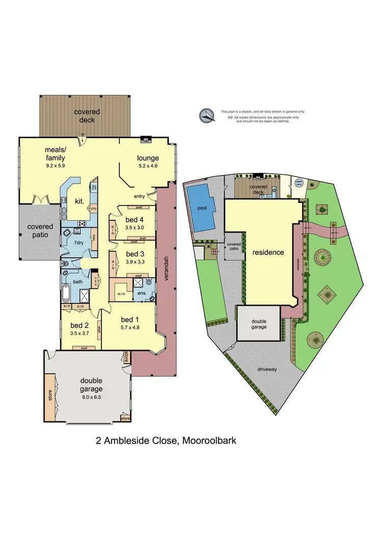 Floorplan of Homely house listing, 2 Ambleside Close, Mooroolbark VIC 3138