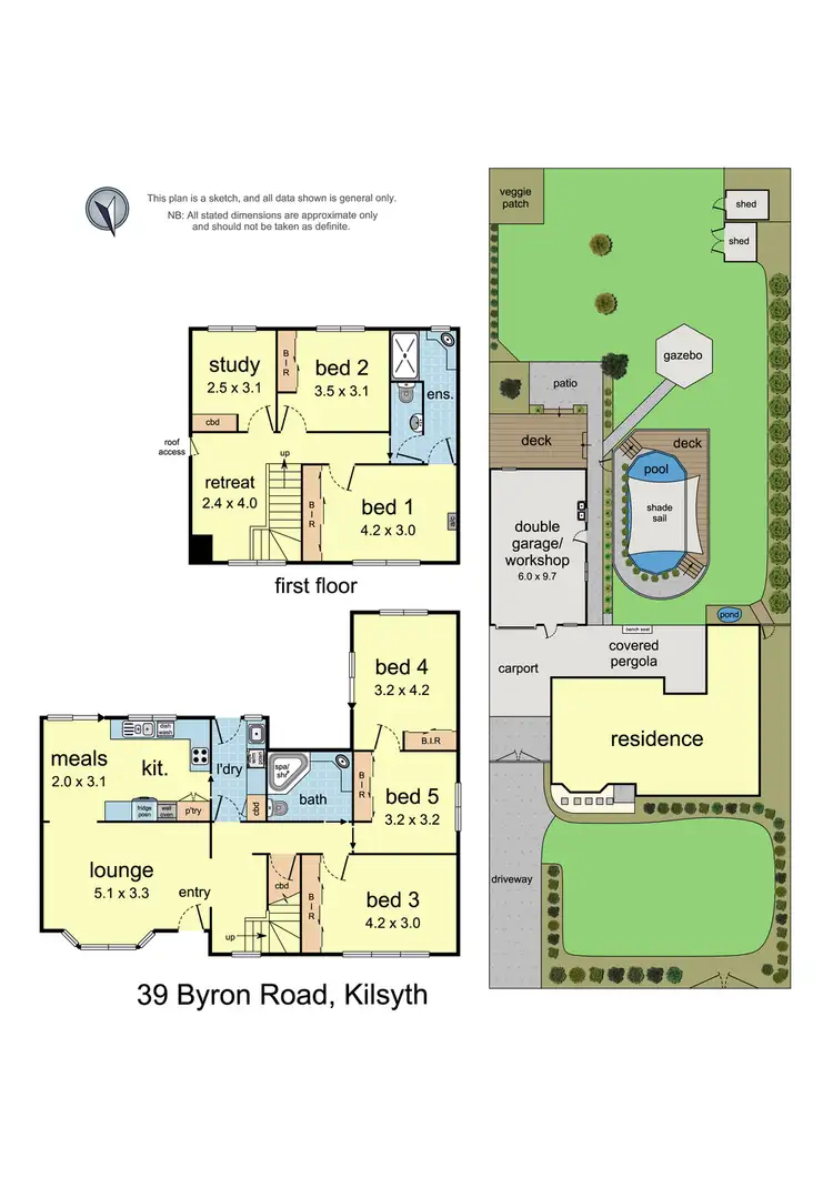 Floorplan of Homely house listing, 39 Byron Road, Kilsyth VIC 3137