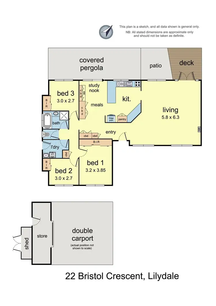 Floorplan of Homely house listing, 22 Bristol Crescent, Lilydale VIC 3140
