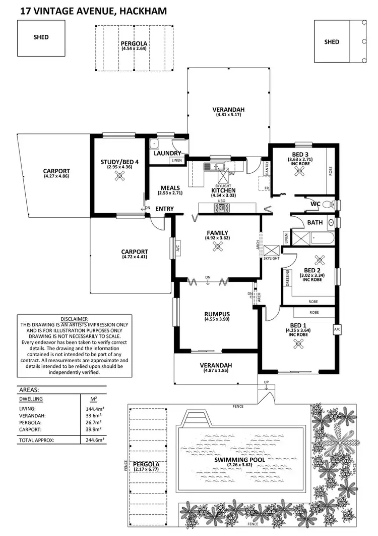 Floorplan of Homely house listing, 17 Vintage Avenue, Hackham SA 5163
