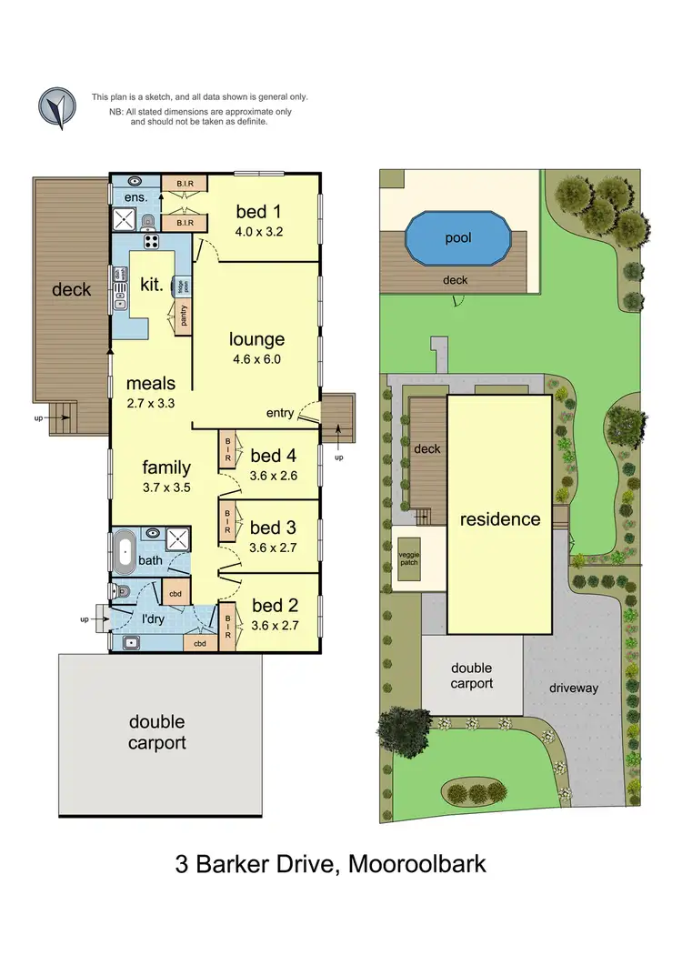 Floorplan of Homely house listing, 3 Barker Drive, Mooroolbark VIC 3138