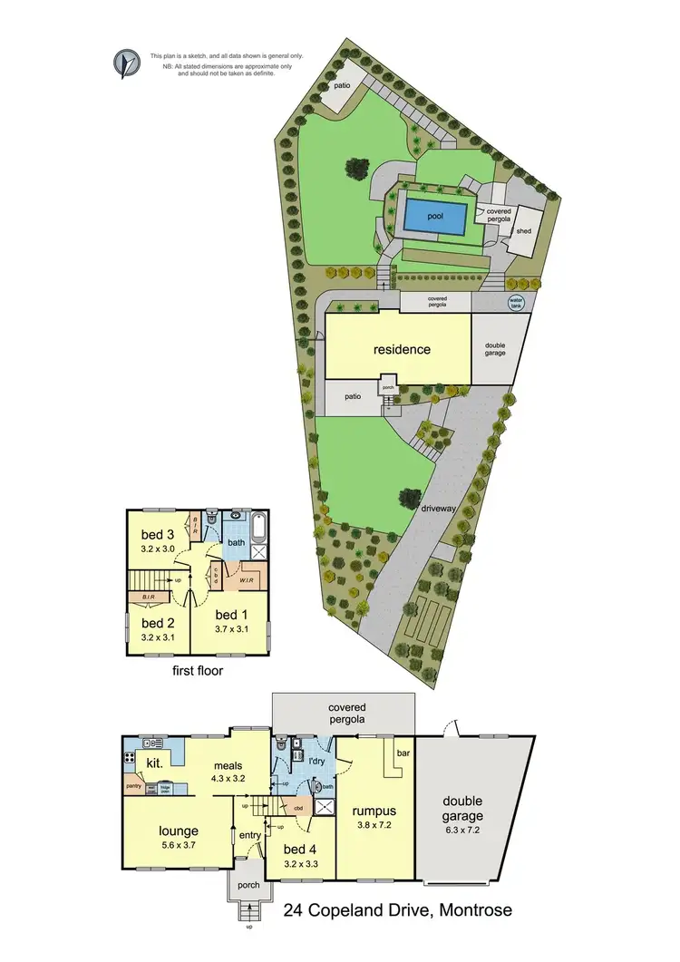 Floorplan of Homely house listing, 24 Copeland Drive, Montrose VIC 3765