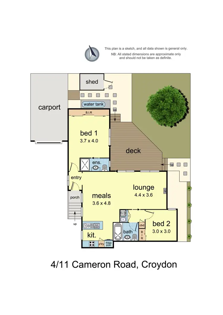 Floorplan of Homely unit listing, 4/11 Cameron Road, Croydon VIC 3136