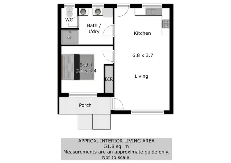 Floorplan of Homely unit listing, 3/121 Gralen Street, Wodonga VIC 3690