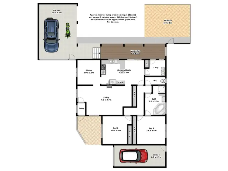 Floorplan of Homely house listing, 2/9 Murphy Street, Wodonga VIC 3690