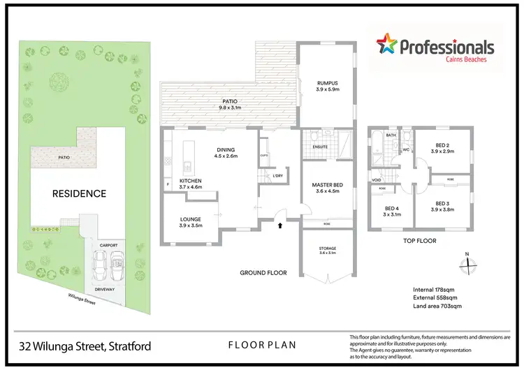 Floorplan of Homely house listing, 32 Wilunga Street, Stratford QLD 4870
