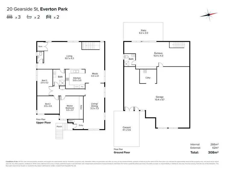 Floorplan of Homely house listing, 20 Gearside St, Everton Park QLD 4053