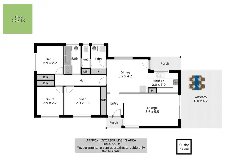 Floorplan of Homely house listing, 6 Wright Court, West Wodonga VIC 3690