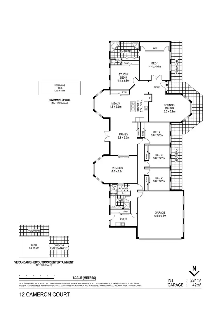 Floorplan of Homely house listing, 12 Cameron Court, Huntly VIC 3551