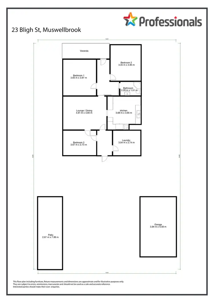 Floorplan of Homely house listing, 23 Bligh Street, Muswellbrook NSW 2333