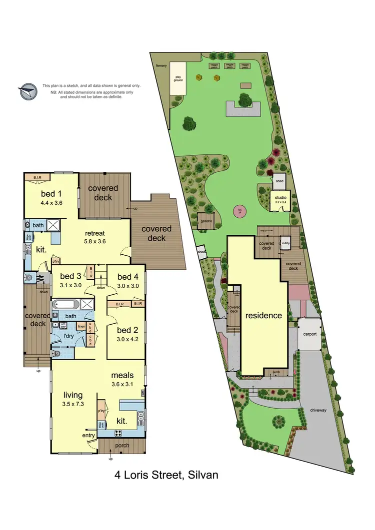 Floorplan of Homely house listing, 4 Loris Street, Silvan VIC 3795