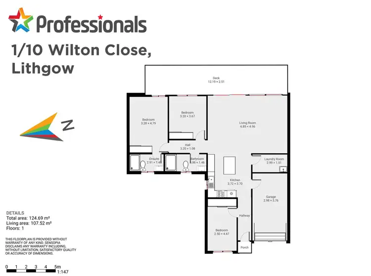 Floorplan of Homely house listing, 1/10 Wilton Close, Lithgow NSW 2790