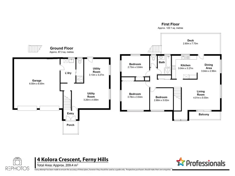 Floorplan of Homely house listing, 4 Kolora Crescent, Ferny Hills QLD 4055