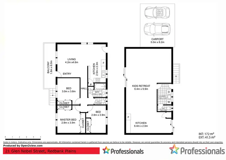 Floorplan of Homely house listing, 21 Glen Noble Avenue, Redbank Plains QLD 4301