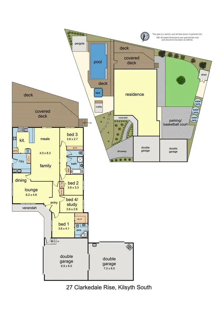 Floorplan of Homely house listing, 27 Clarkedale Rise, Kilsyth South VIC 3137