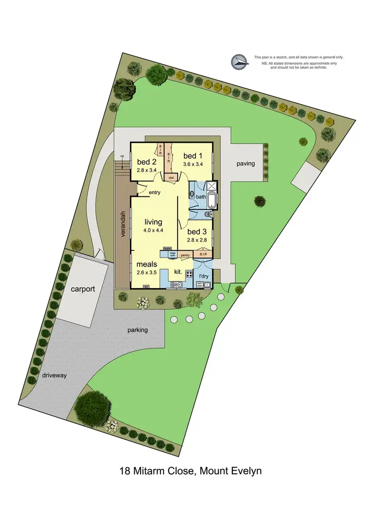 Floorplan of Homely house listing, 18 Mitarm Close, Mount Evelyn VIC 3796