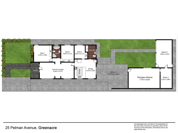 Floorplan of Homely house listing, 25 Pelman Avenue, Greenacre NSW 2190
