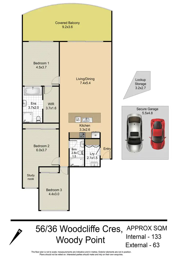 Floorplan of Homely apartment listing, 56/36 Woodcliffe Crescent, Woody Point QLD 4019
