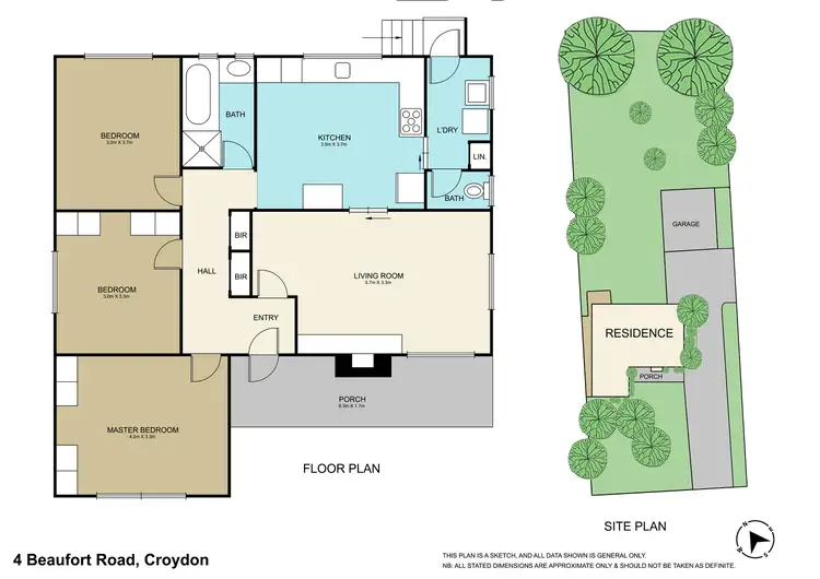 Floorplan of Homely house listing, 4 Beaufort Road, Croydon VIC 3136