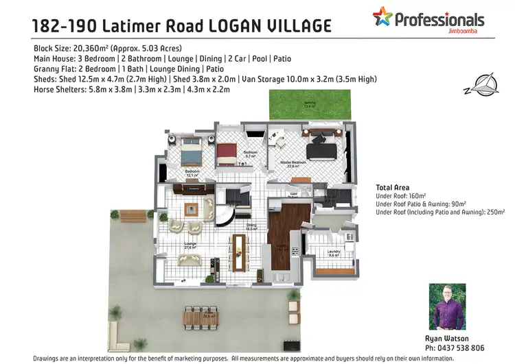 Floorplan of Homely house listing, 182-190 Latimer Drive, Logan Village QLD 4207