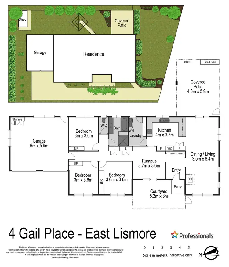 Floorplan of Homely house listing, 4 Gail Place, East Lismore NSW 2480