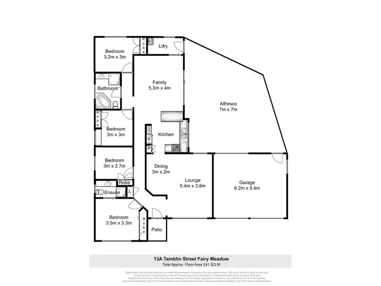 Floorplan of Homely house listing, 13a Tamblin Street, Fairy Meadow NSW 2519
