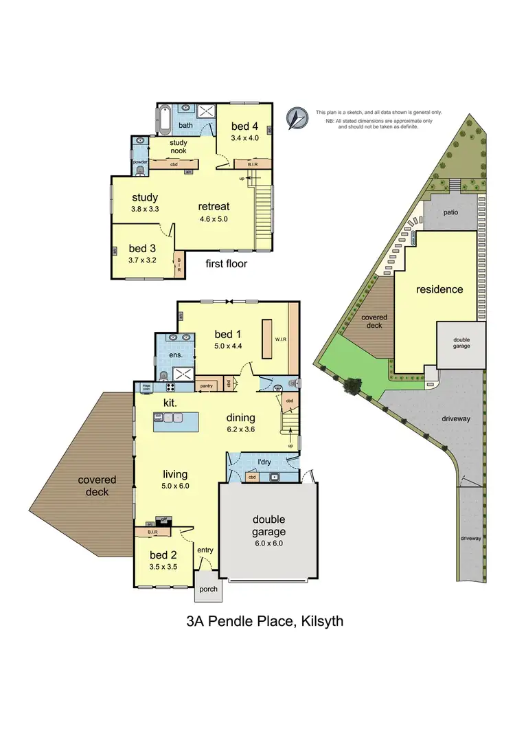 Floorplan of Homely house listing, 3a Pendle Place, Kilsyth VIC 3137