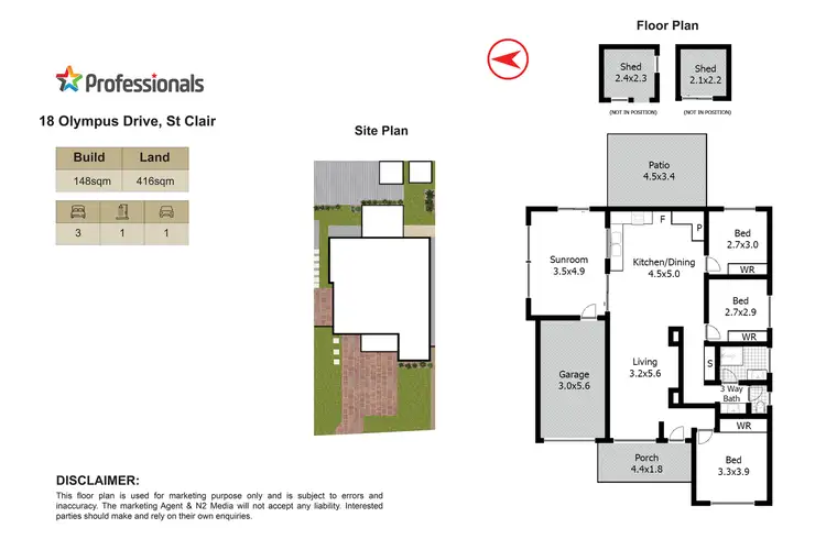 Floorplan of Homely house listing, 18 Olympus Drive, St Clair NSW 2759