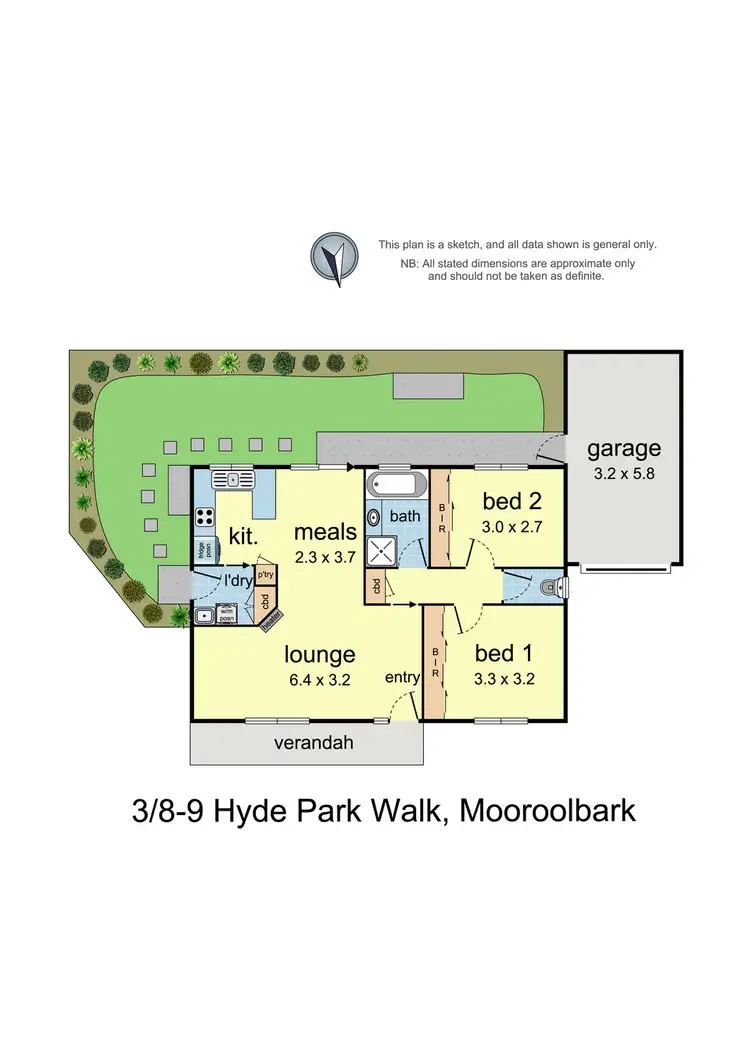 Floorplan of Homely unit listing, 3/8-9 Hyde Park Walk, Mooroolbark VIC 3138