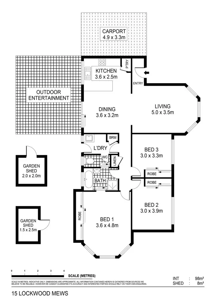 Floorplan of Homely house listing, 15 Lockwood Mews, Kangaroo Flat VIC 3555