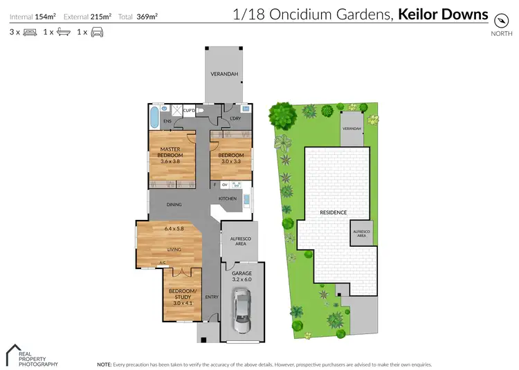 Floorplan of Homely house listing, 1/18 Oncidium Gardens, Keilor Downs VIC 3038