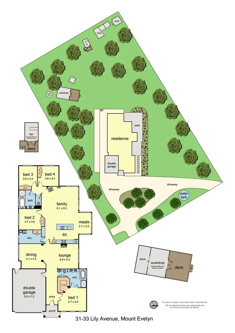 Floorplan of Homely house listing, 31-33 Lily Avenue, Mount Evelyn VIC 3796