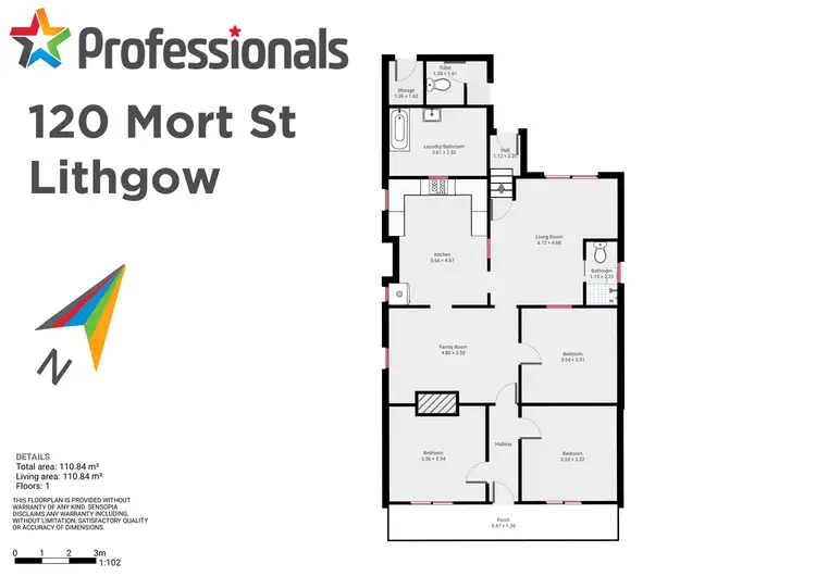Floorplan of Homely house listing, 120 Mort Street, Lithgow NSW 2790