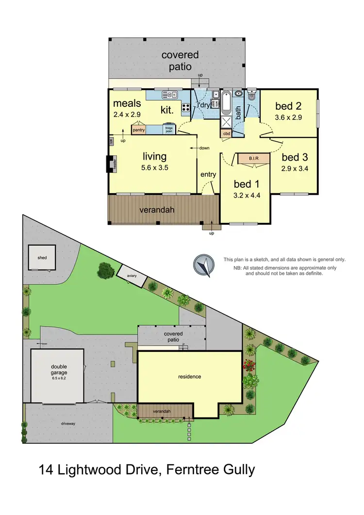 Floorplan of Homely house listing, 14 Lightwood Drive, Ferntree Gully VIC 3156