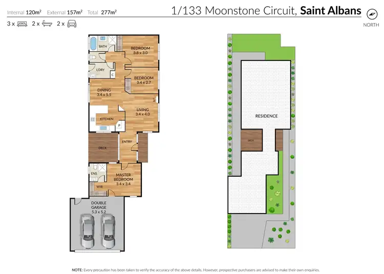 Floorplan of Homely house listing, 1/133 Moonstone Circuit, St Albans VIC 3021