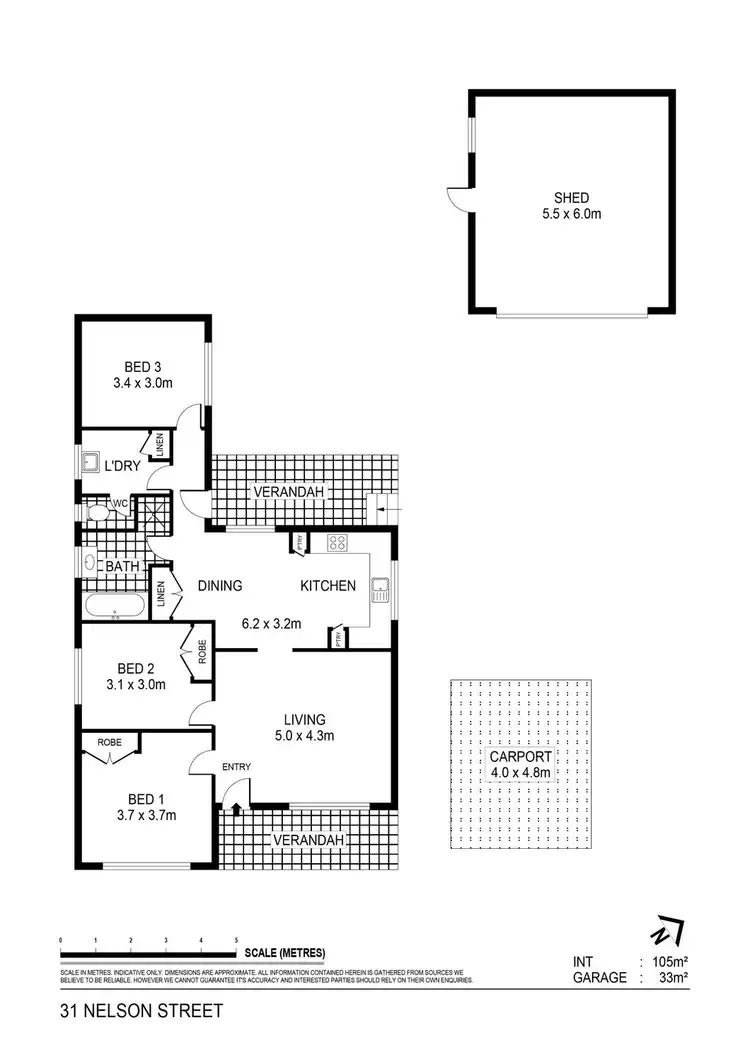 Floorplan of Homely house listing, 31 Nelson Street, California Gully VIC 3556