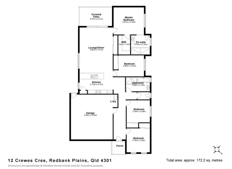 Floorplan of Homely house listing, 12 Crewes Crescent, Redbank Plains QLD 4301